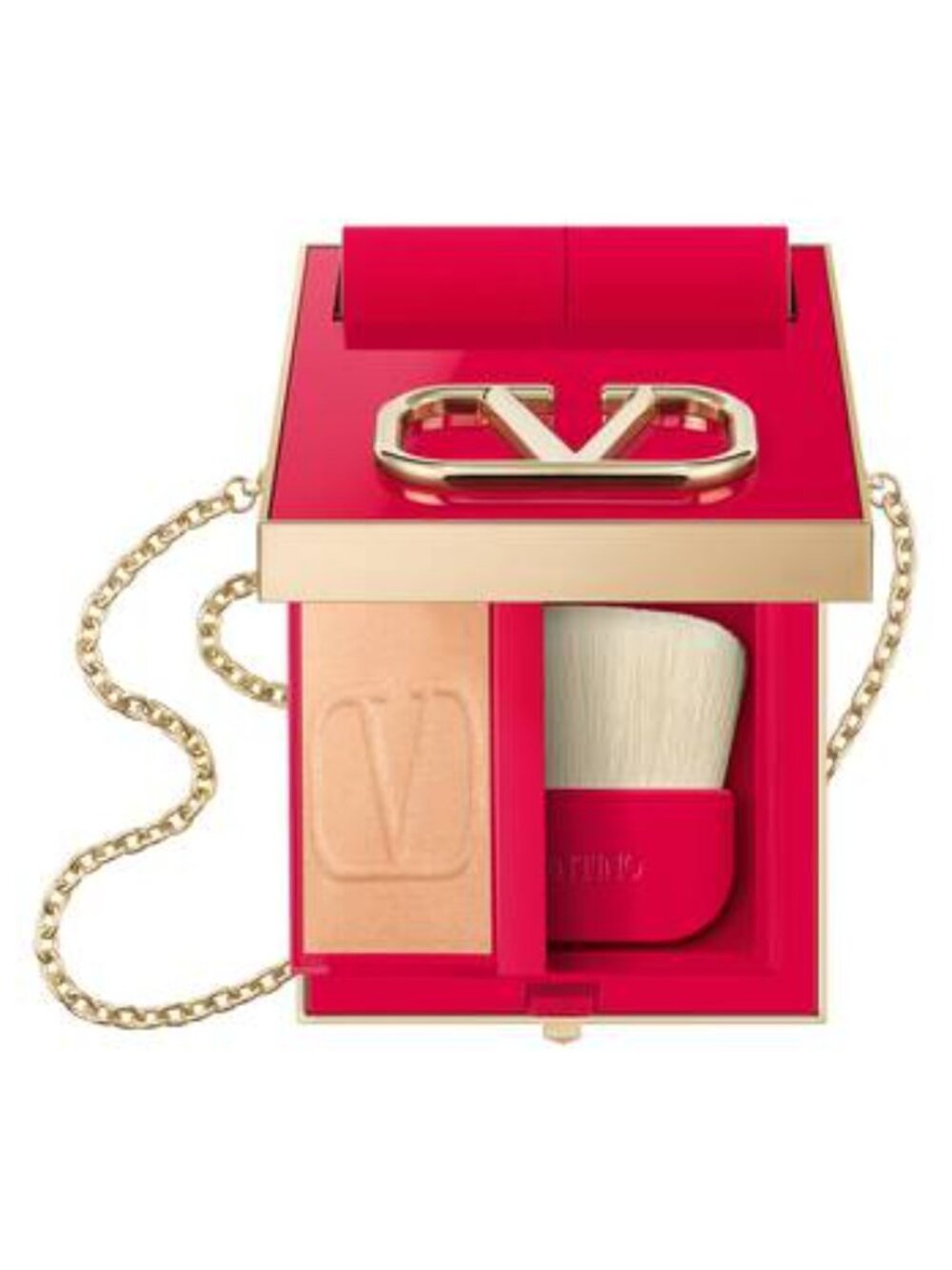 Valentino Go-Clutch Refillable Highlighter Light Medium 03 Mini Bag Compact NIB - Picture 3 of 4